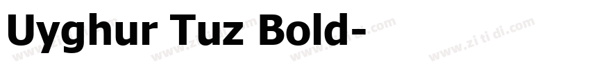 Uyghur Tuz Bold字体转换